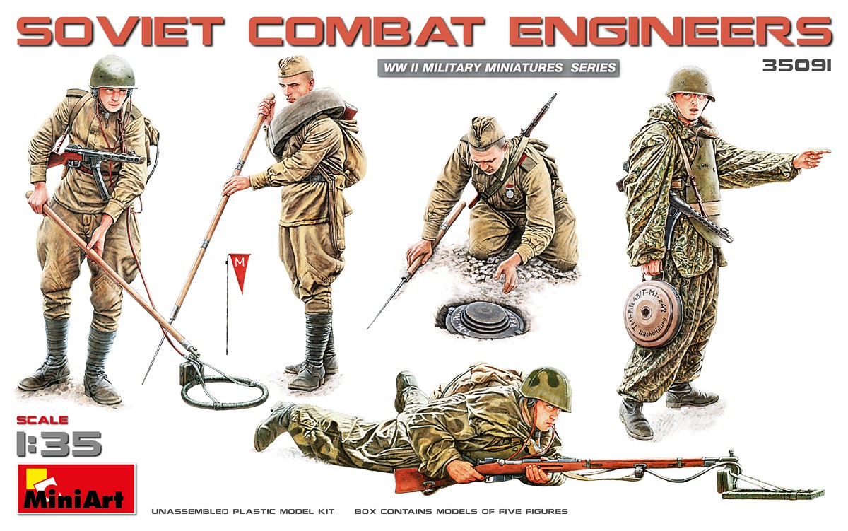 

Сборная модель MiniArt 1/35 Советские Саперы 35091