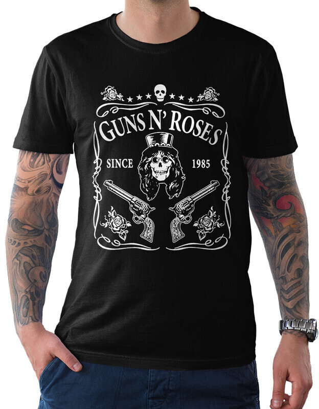 фото Футболка мужская dream shirts guns and roses 10008372 черная xl