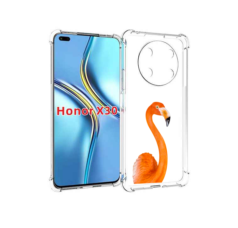 

Чехол MyPads оранжевый-фламинго для Honor X30 / Magic4 Lite 5G, Прозрачный, Tocco
