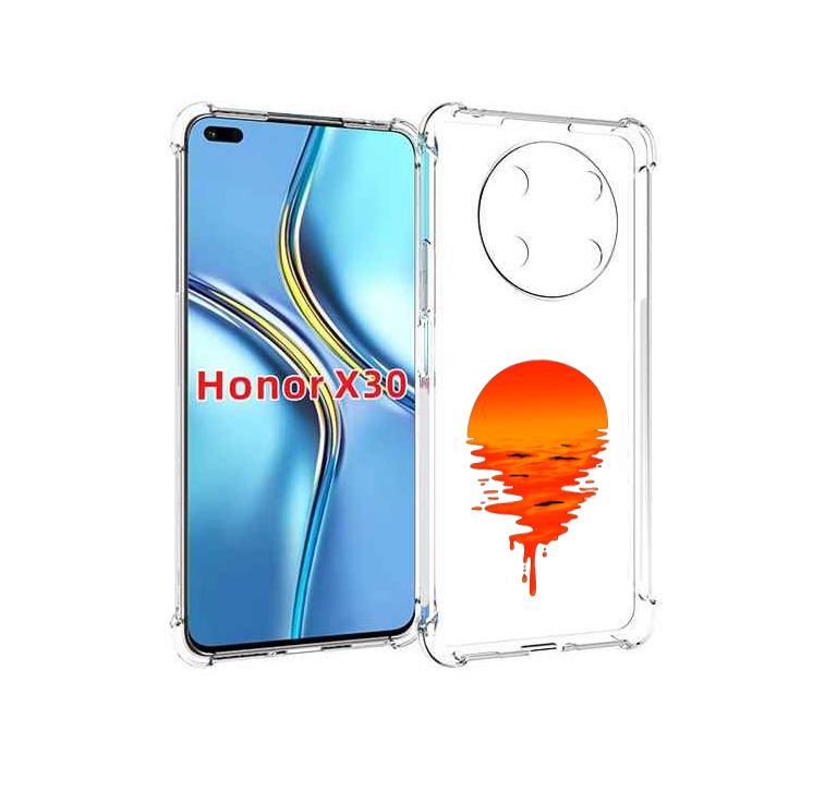 

Чехол MyPads оранжевый закат на воде для Honor X30 / Magic4 Lite 5G, Прозрачный, Tocco