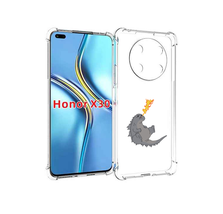 

Чехол MyPads огнедышащий-дракончик для Honor X30 / Magic4 Lite 5G, Прозрачный, Tocco