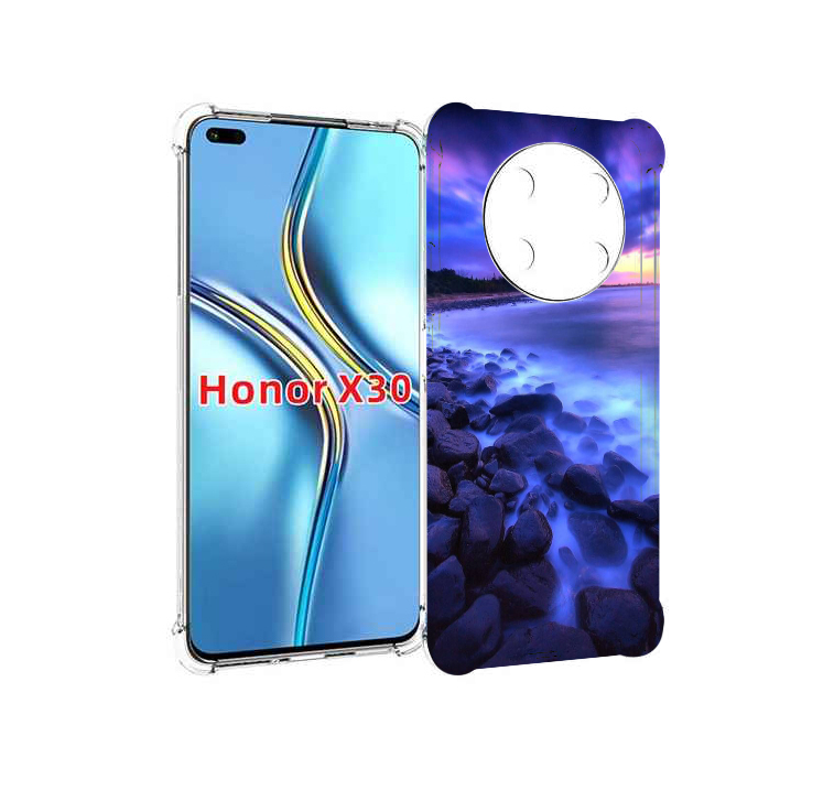 

Чехол MyPads неоновый берег для Honor X30 / Magic4 Lite 5G, Прозрачный, Tocco