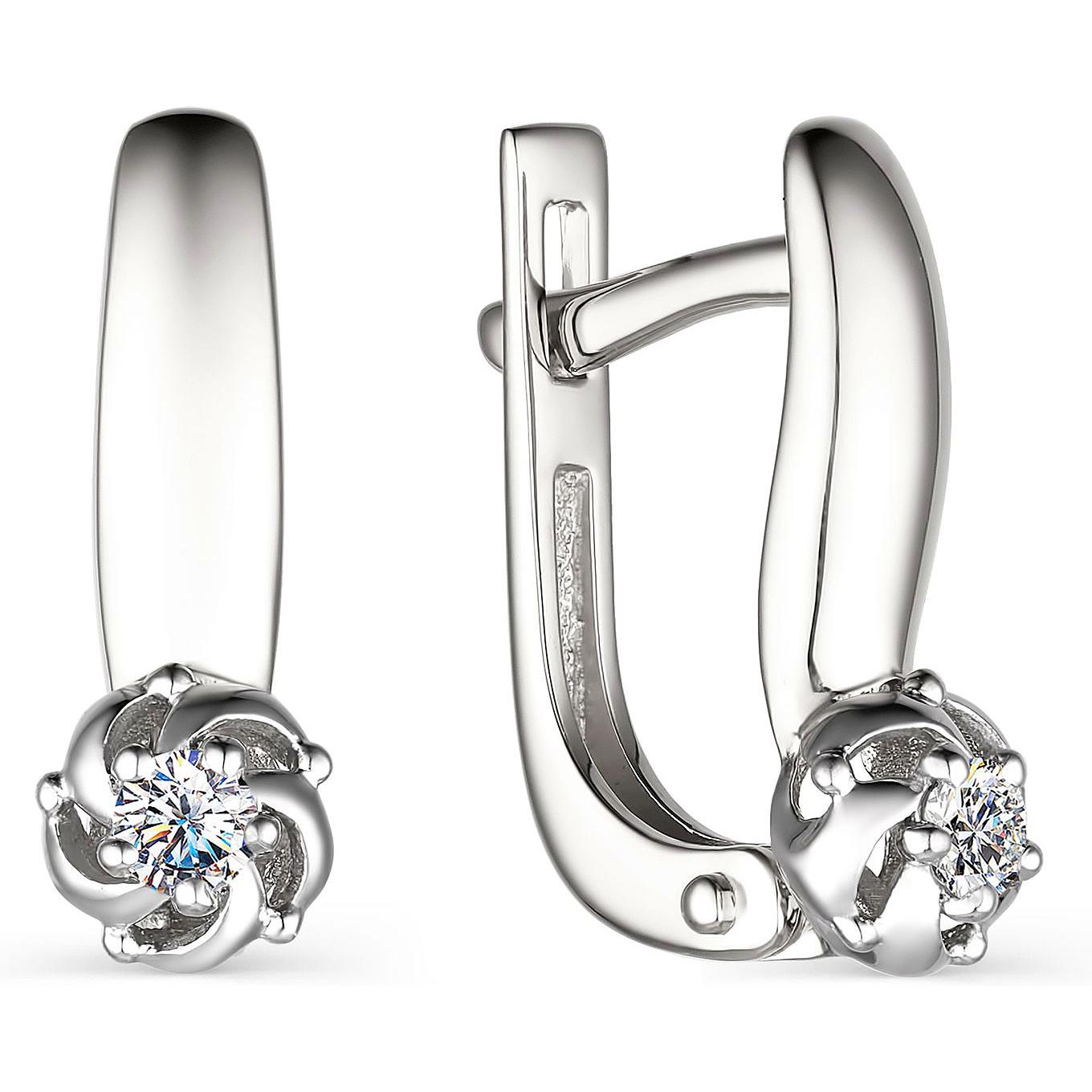 

Серьги женские из золота АЛЬКОР 23812-200, бриллиант, 23812-200