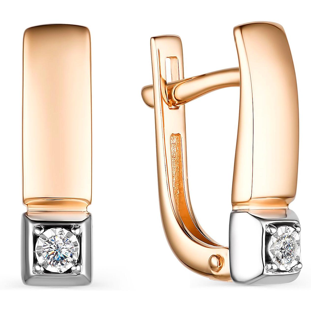 

Серьги женские из золота АЛЬКОР 23837-100, бриллиант, 23837-100