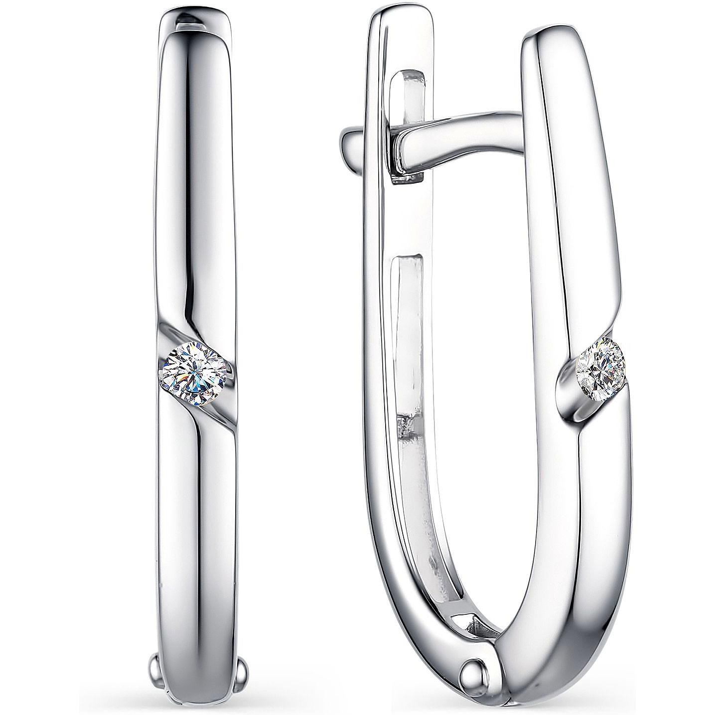 

Серьги женские из золота АЛЬКОР 23676-200, бриллиант, 23676-200
