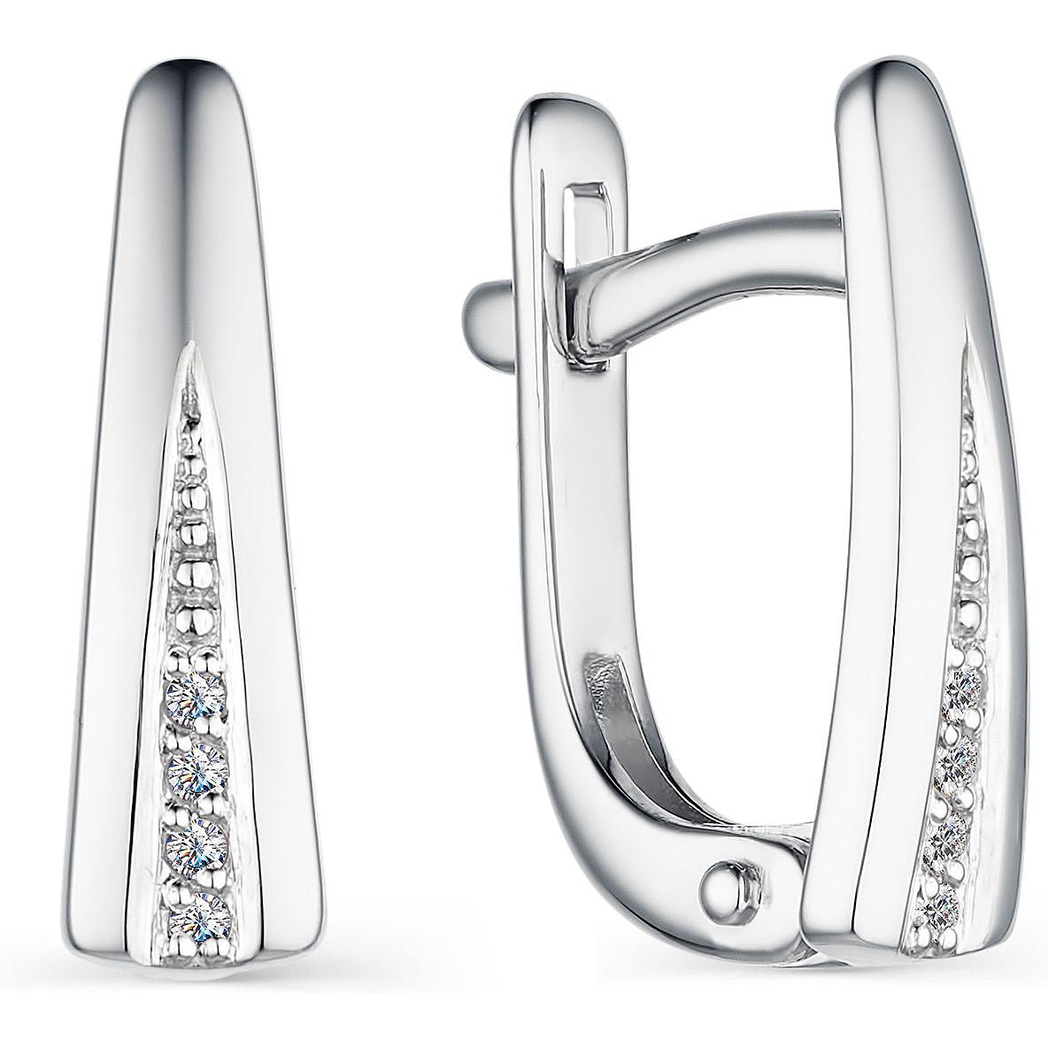

Серьги женские из золота АЛЬКОР 23834-200, бриллиант, 23834-200