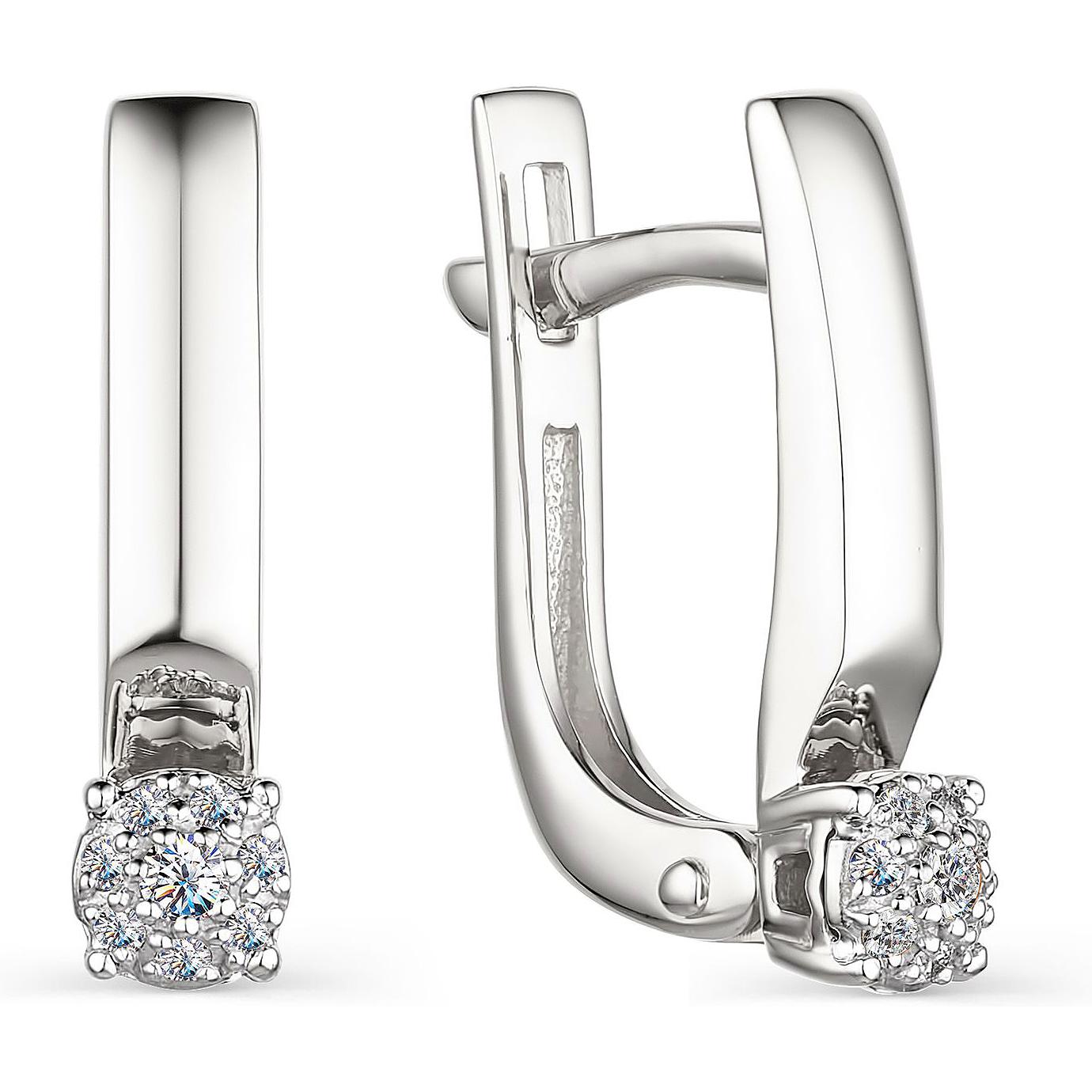 

Серьги женские из золота АЛЬКОР 23744-200, бриллиант