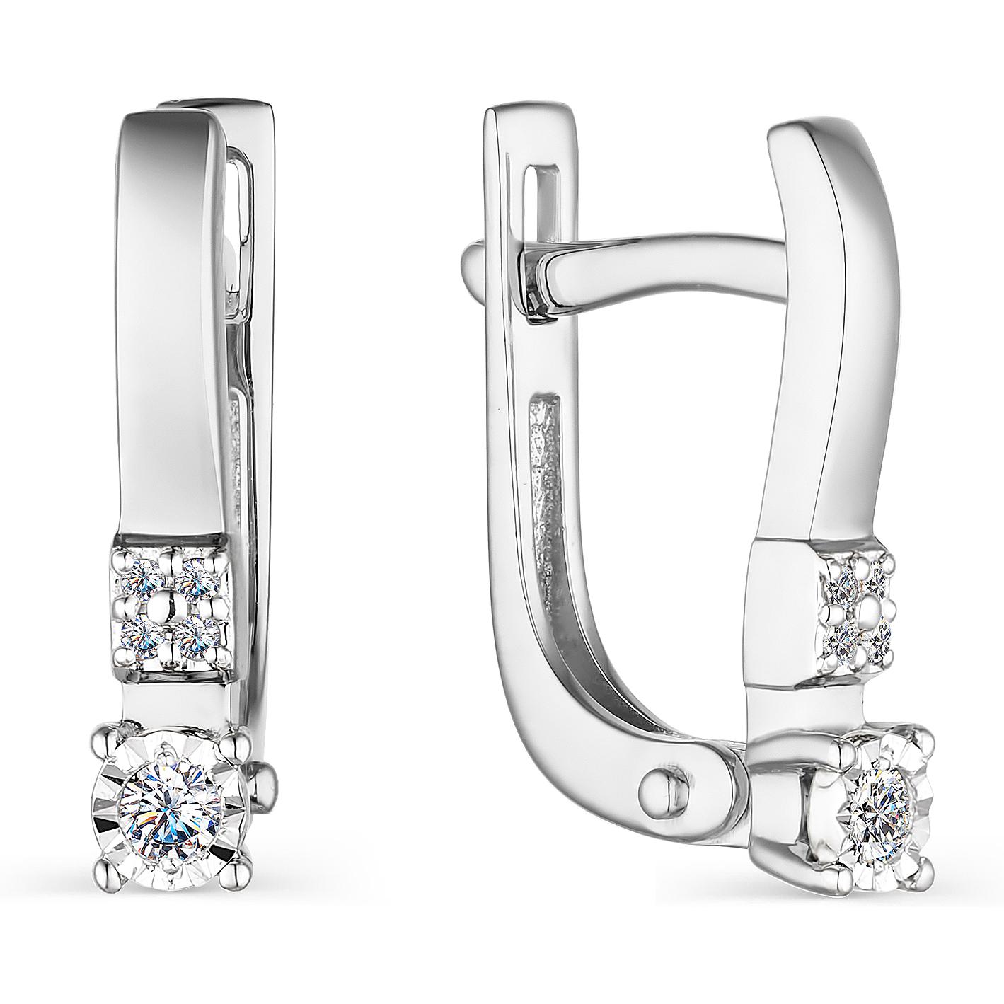 

Серьги женские из золота АЛЬКОР 23797-200, бриллиант, 23797-200