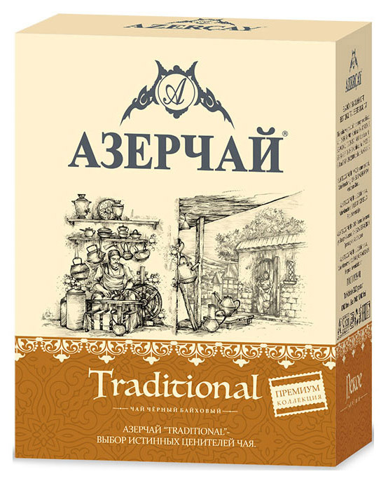 Чай черный Азерчай Traditional Премиум в пакетиках 1,8 г х 100 шт
