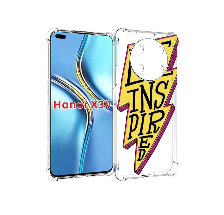 

Чехол MyPads надпись в желтой молнии для Honor X30 / Magic4 Lite 5G, Прозрачный, Tocco