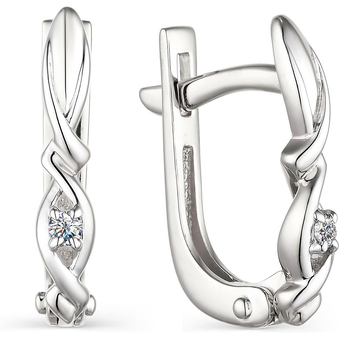 

Серьги женские из золота АЛЬКОР 23804-200, бриллиант, 23804-200