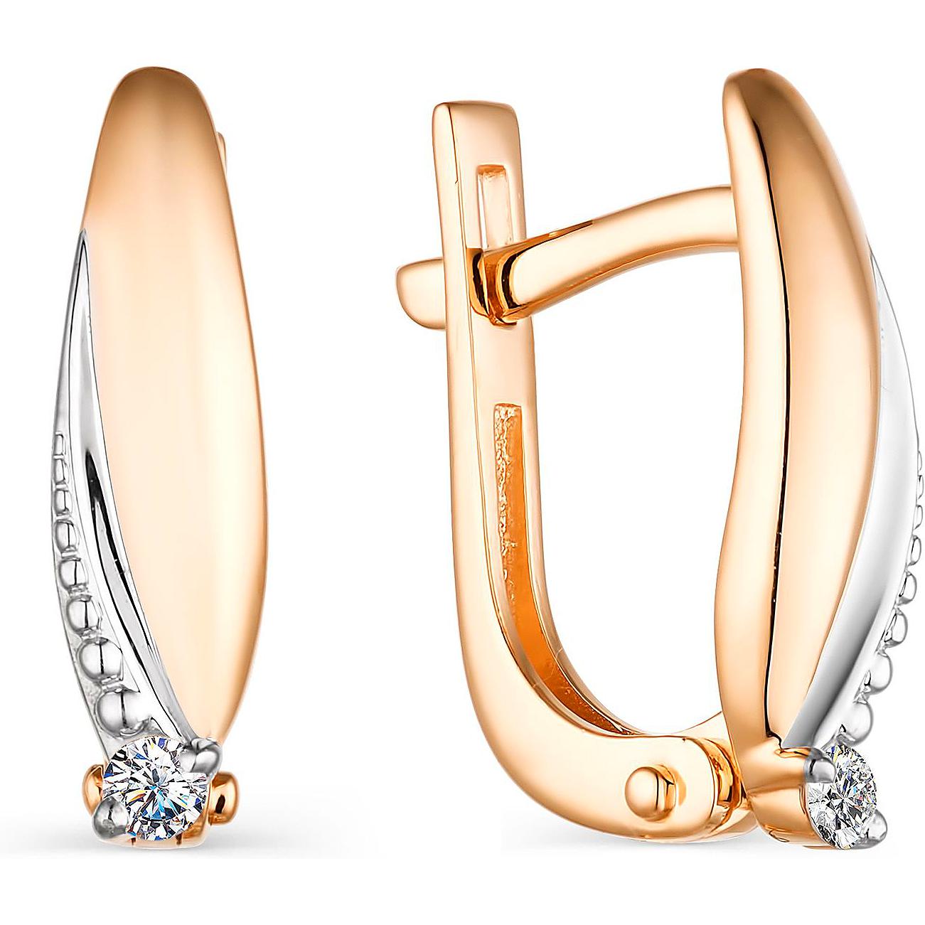 

Серьги женские из золота АЛЬКОР 23803-100, бриллиант, 23803-100
