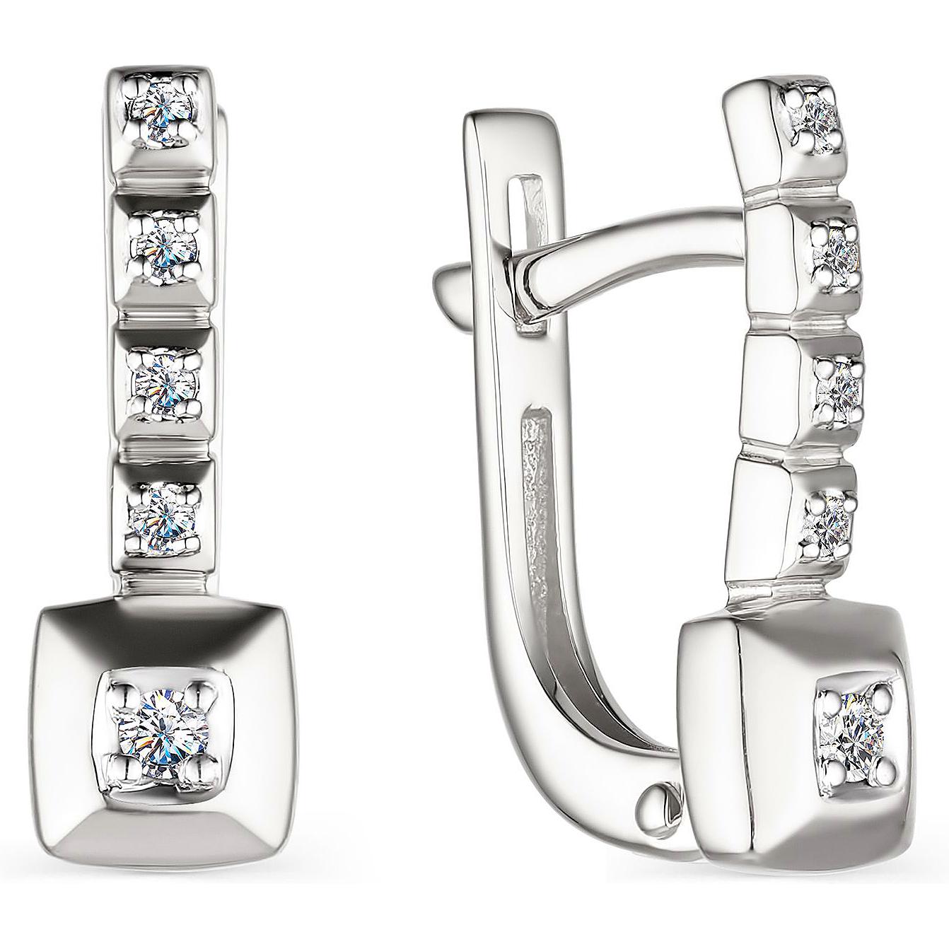 

Серьги женские из золота АЛЬКОР 23790-200, бриллиант, 23790-200