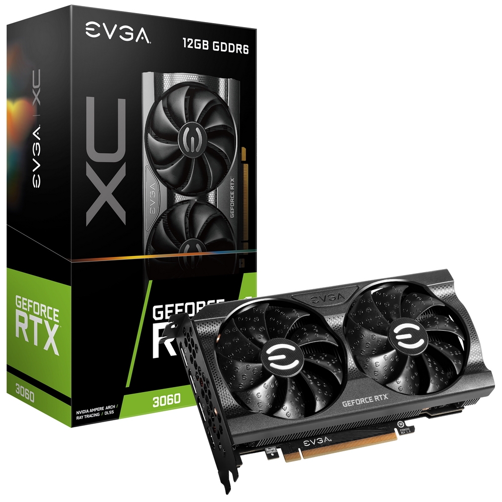 фото Видеокарта evga geforce rtx 3060 xc gaming (12g-p5-3657-kr)