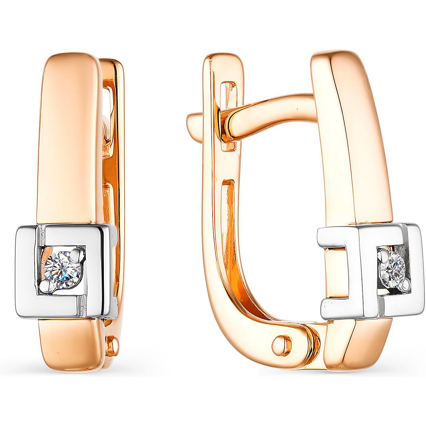 

Серьги женские из золота АЛЬКОР 23757-100, бриллиант, 23757-100