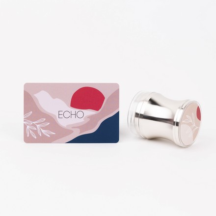

Штамп и скребок для стемпинга ONIQ Echo Silver