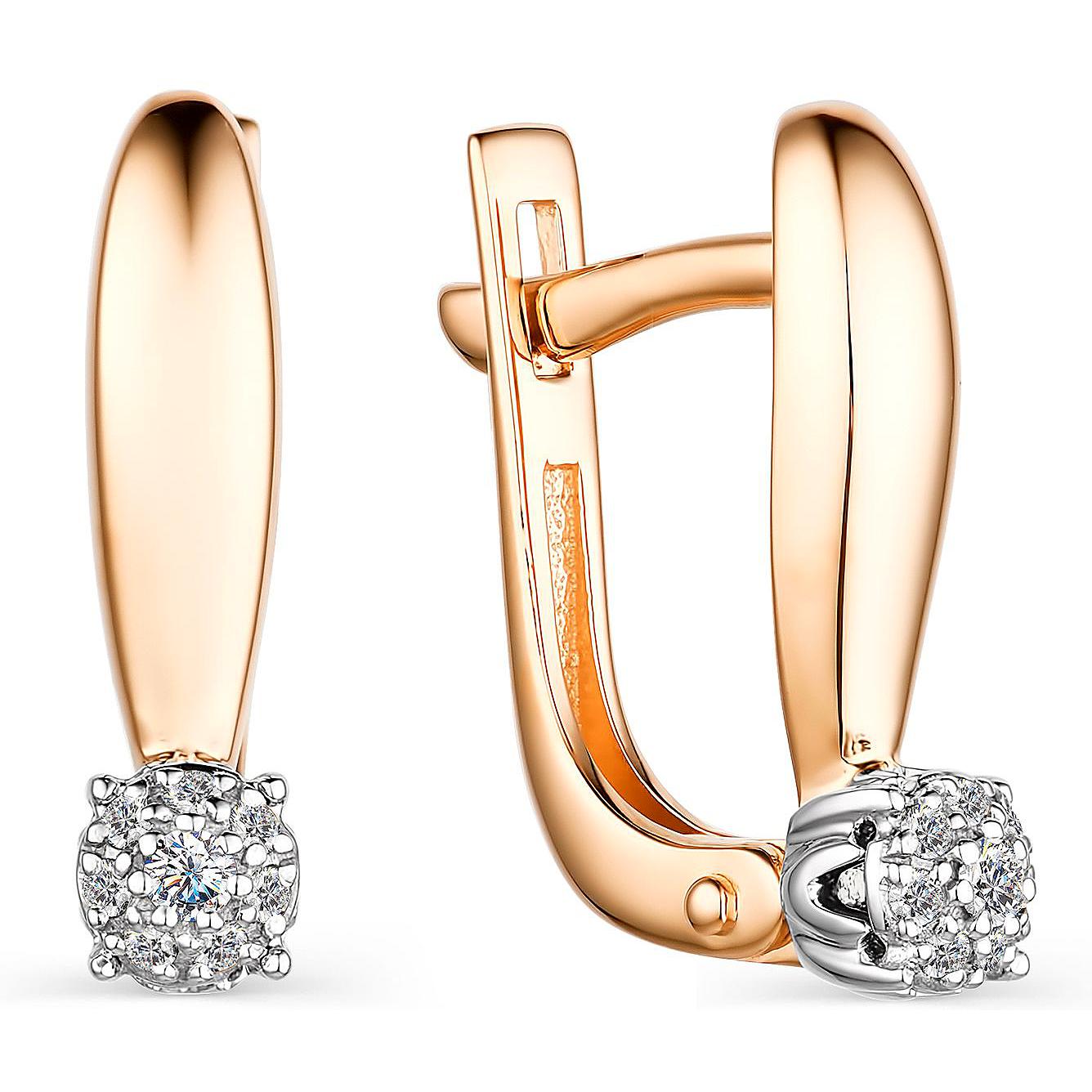 

Серьги женские из золота АЛЬКОР 23743-100, бриллиант, 23743-100
