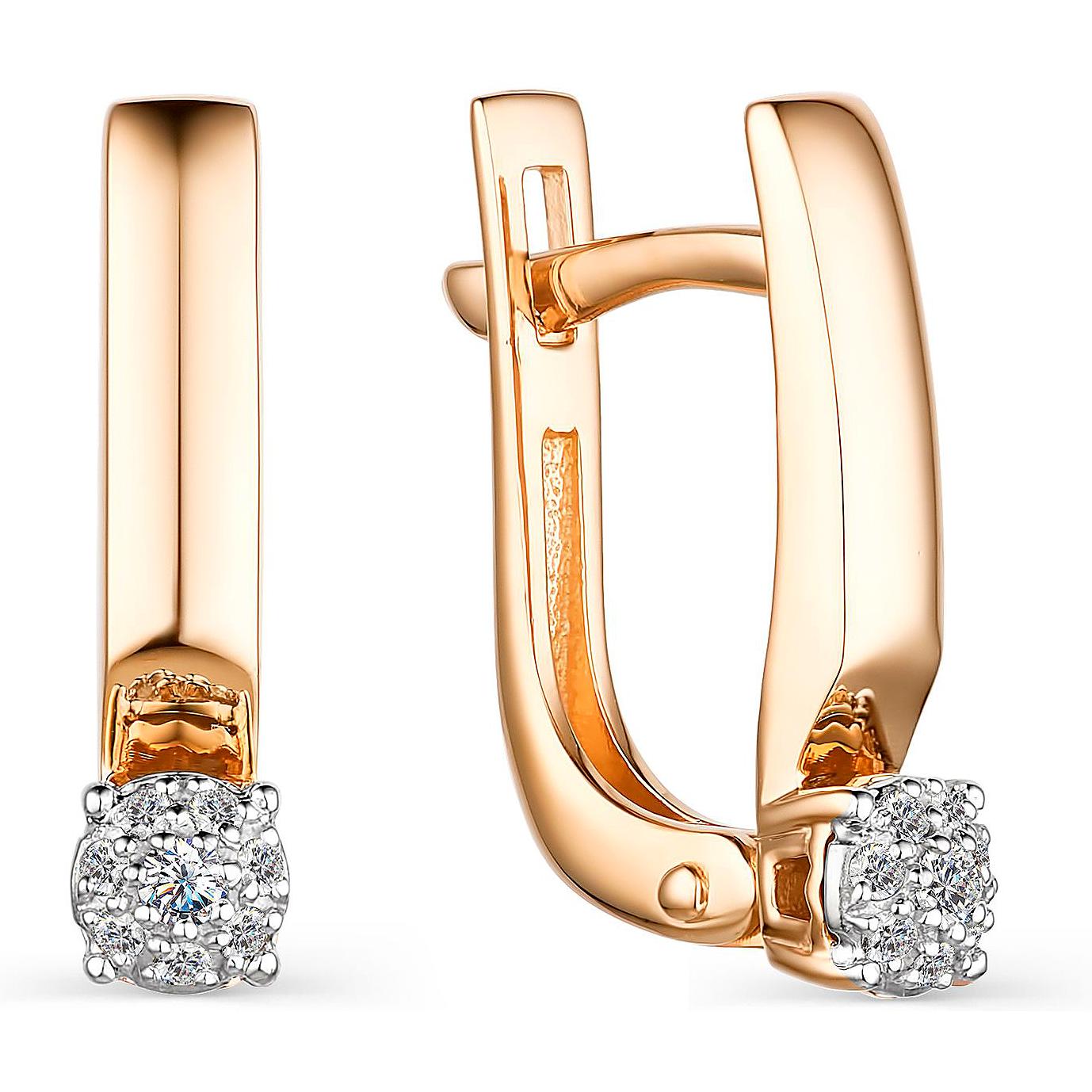 

Серьги женские из золота АЛЬКОР 23744-100, бриллиант, 23744-100
