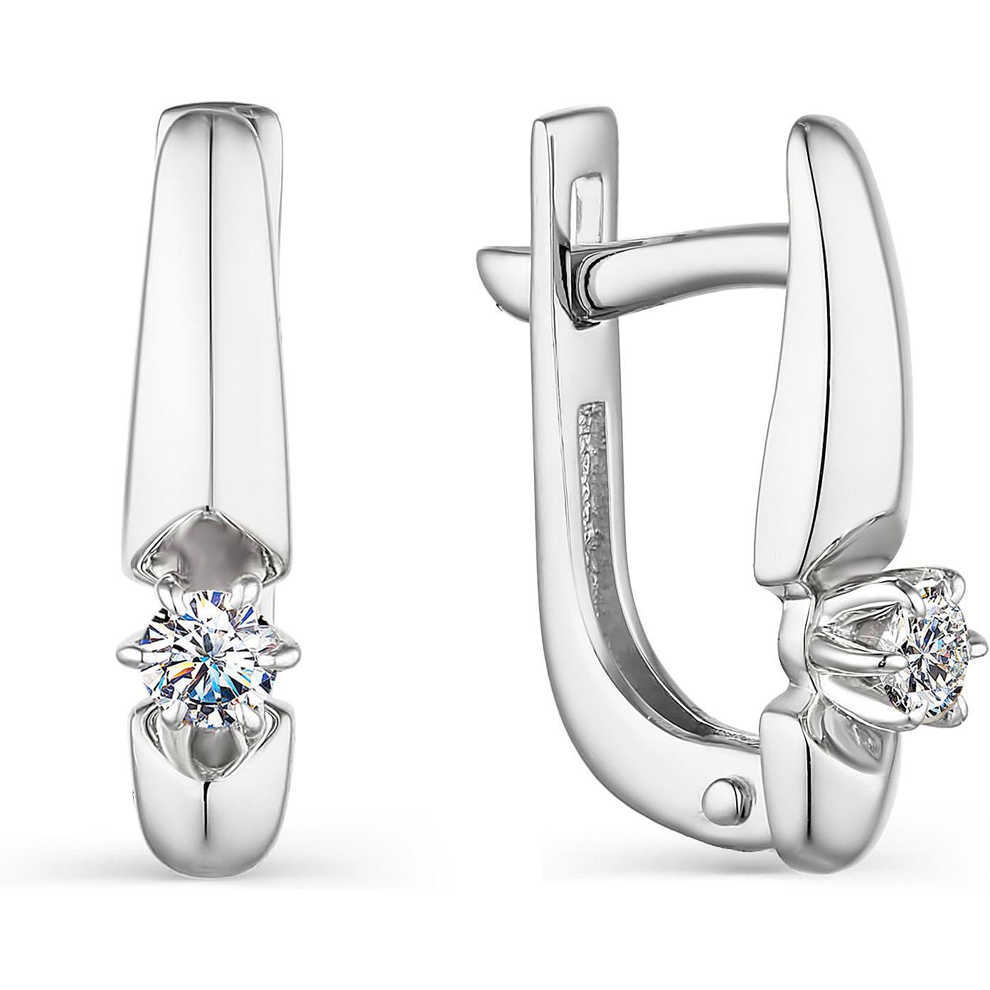 

Серьги женские из золота АЛЬКОР 23712-200, бриллиант, 23712-200