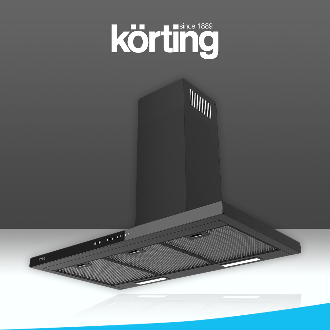 Вытяжка настенная Korting KHC 9989 GN черная шантарам новое черное оформление