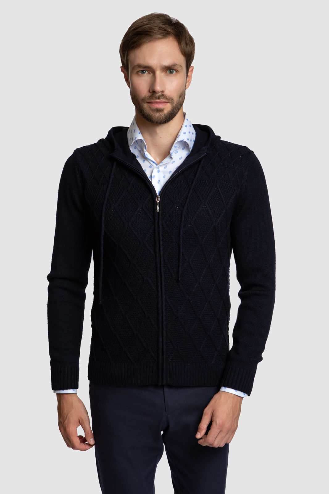 

Кардиган мужской Kanzler 160009W01O094 синий 3XL, 160009W01O094