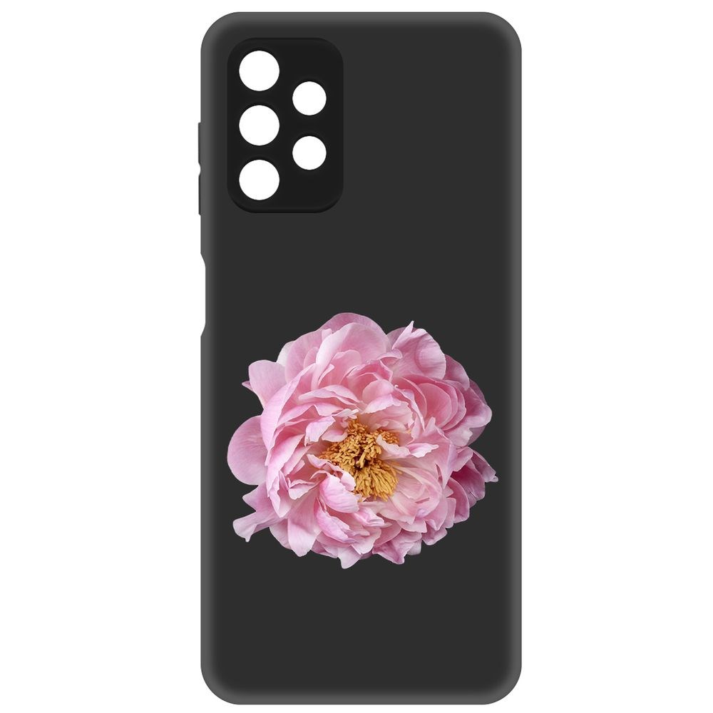 

Чехол-накладка Софт Розовый пион для Samsung Galaxy A13s (A137), Черный