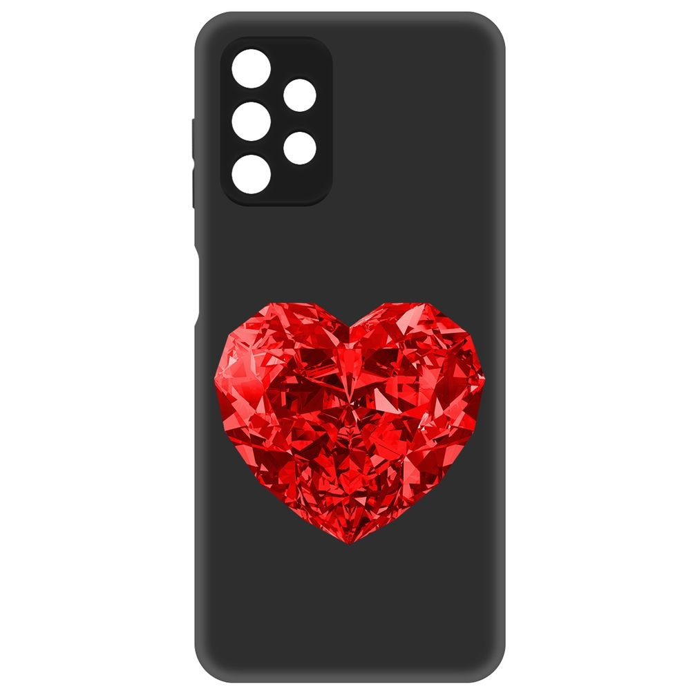Чехол-накладка Софт Рубиновое сердце для Samsung Galaxy A13s (A137)