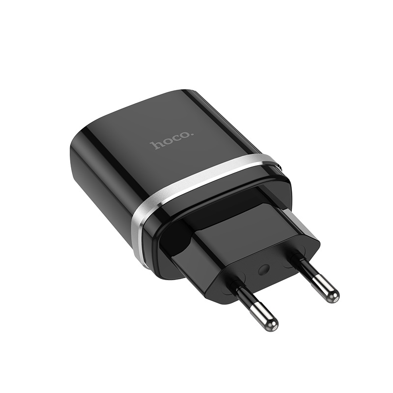 

Сетевое зарядное устройство Hoco C12Q Smart 1xUSB кабель micro usb - usb, черный, C12Q Smart