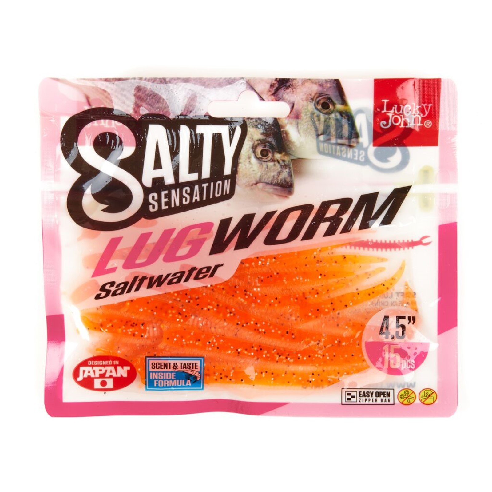 Черви съедоб. искусст. LJ Salty Sensation LUGWORM 4.5in (11,40)/F29 15шт.