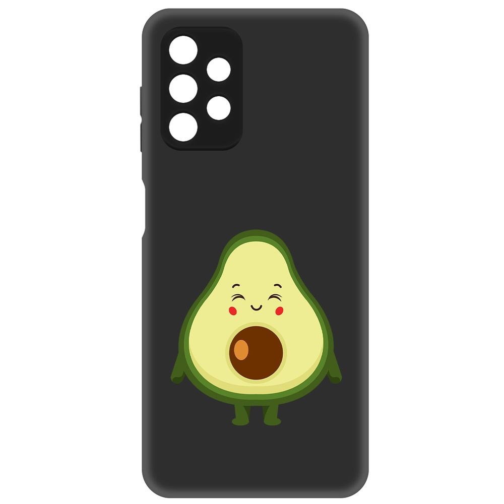 

Чехол-накладка Софт Авокадо Милый для Samsung Galaxy A13s (A137), Черный