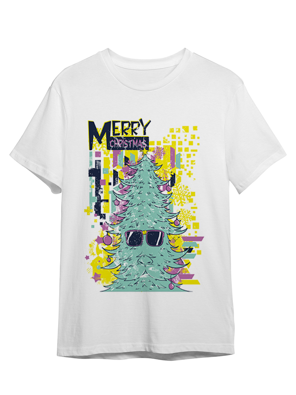 

Футболка унисекс СувенирShop Абстракция Merry Christmas / Рождество 170 белая 3XL (56-58), Абстракция "Merry Christmas / Рождество" 170