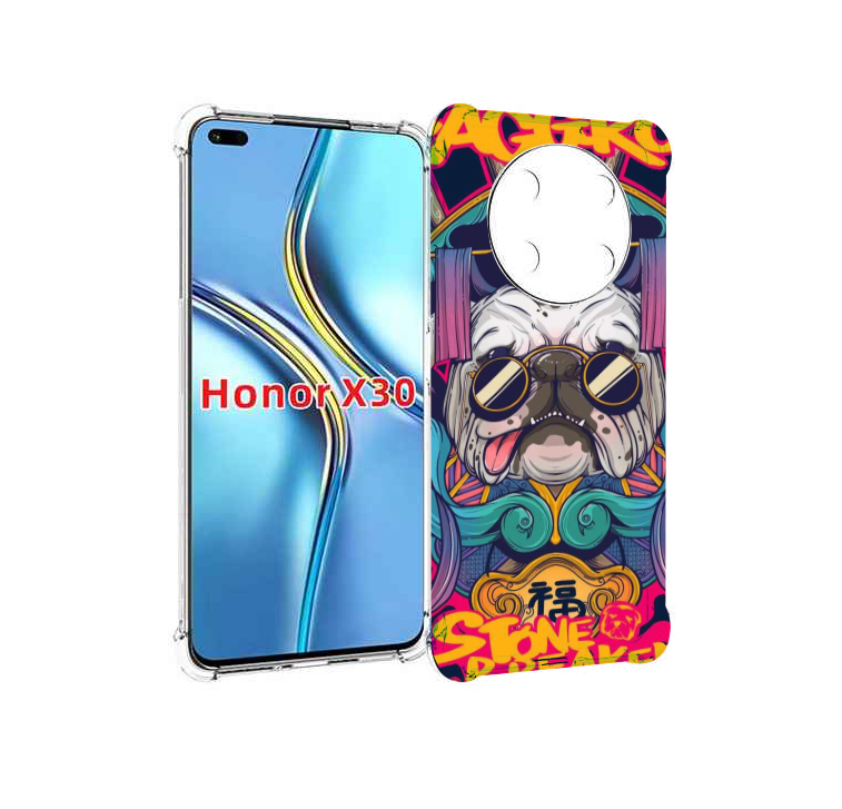 

Чехол MyPads мопс агро яркая для Honor X30 / Magic4 Lite 5G, Прозрачный, Tocco