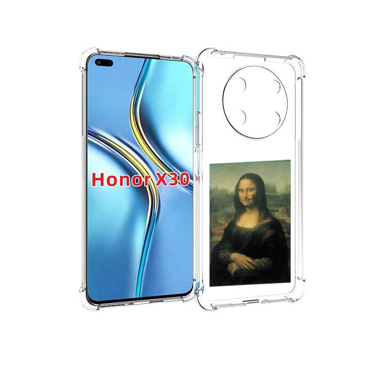 

Чехол MyPads монализа-с-чупачупсом для Honor X30 / Magic4 Lite 5G, Прозрачный, Tocco