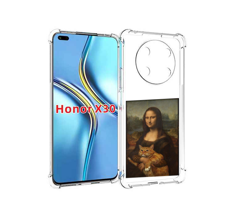 

Чехол MyPads монализа-с-котиком для Honor X30 / Magic4 Lite 5G, Прозрачный, Tocco