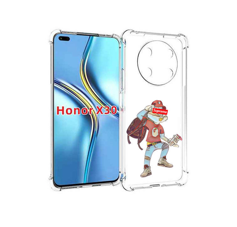 

Чехол MyPads моднявый-заяц детский для Honor X30 / Magic4 Lite 5G, Прозрачный, Tocco