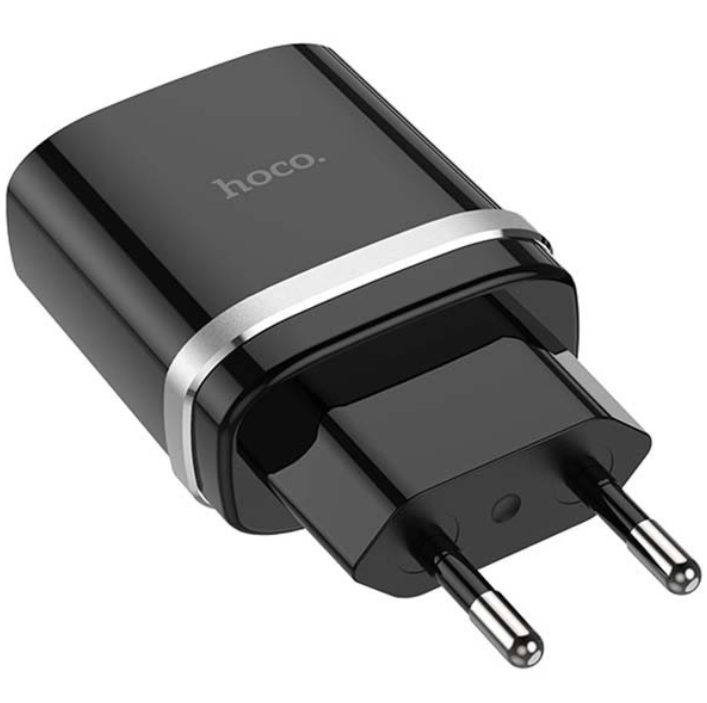 

Блок питания (сетевой адаптер) HOCO С12Q Smart QC3.0, один порт USB, 5V, 3.0A, черный