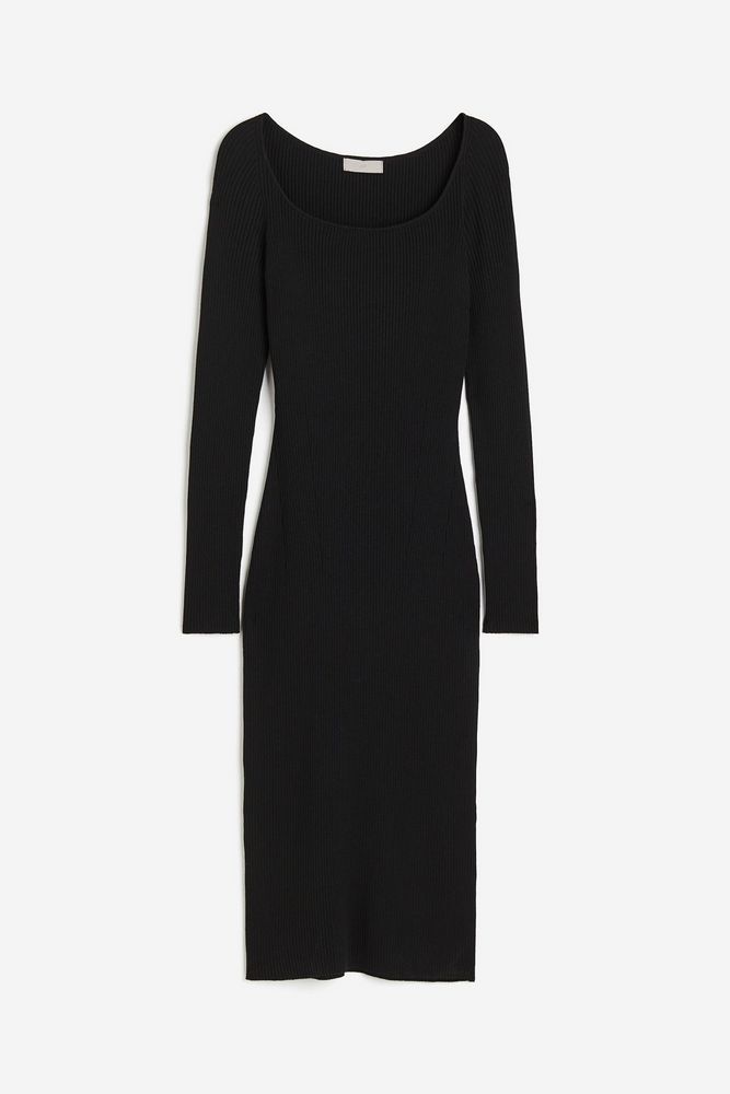 

Платье женское H&M 1203425 черное M, Черный, 1203425