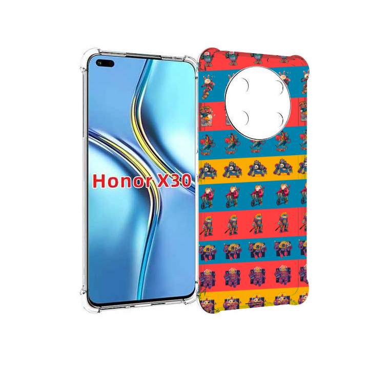 

Чехол MyPads много стикеров для Honor X30 / Magic4 Lite 5G, Прозрачный, Tocco