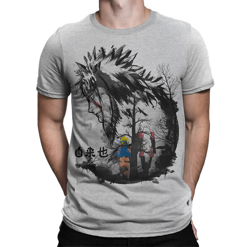 

Футболка мужская Dream Shirts Наруто 10008202 серая S, Наруто 10008202