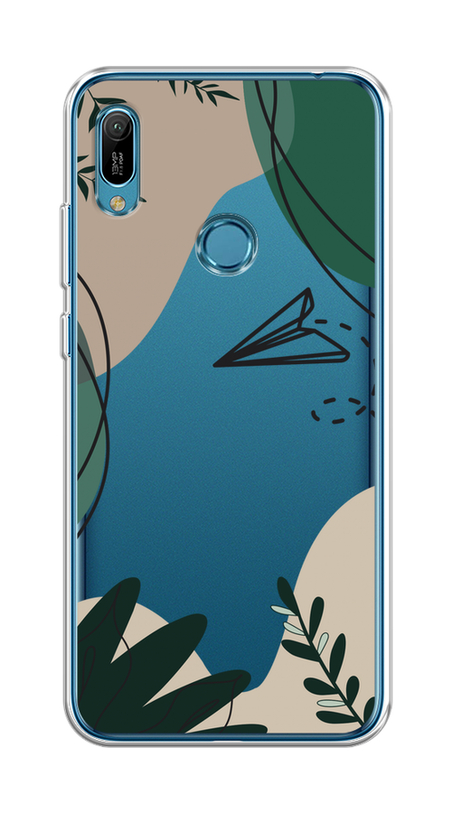 

Чехол на Huawei Y6 2019, Honor 8a/8a Pro/Y6s "Secret Garden", Зеленый;бежевый;черный, 611550-1