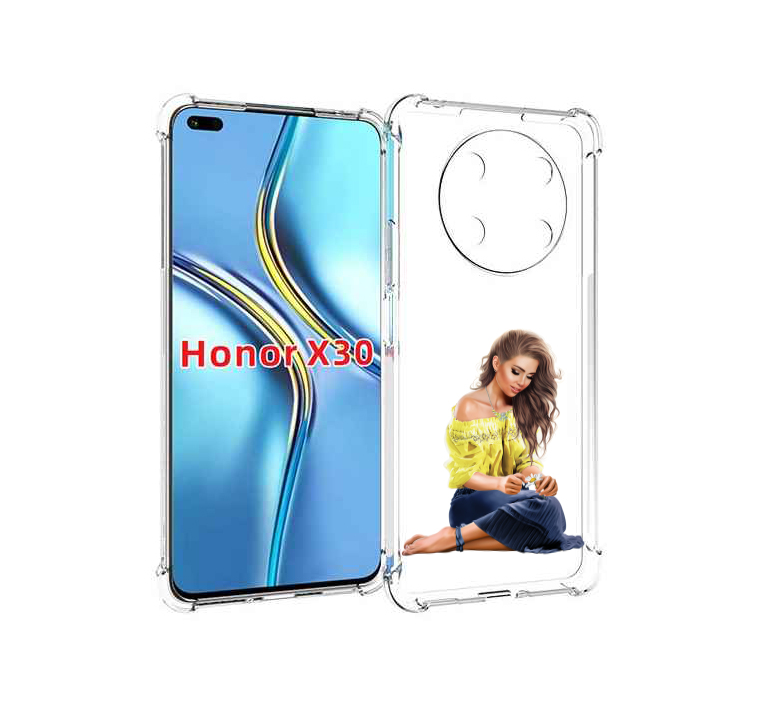 

Чехол MyPads миленькая-девочка женский для Honor X30 / Magic4 Lite 5G, Прозрачный, Tocco