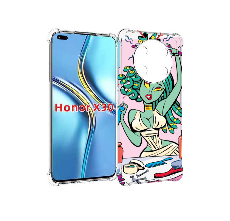 

Чехол MyPads медуза расчесывается женский для Honor X30 / Magic4 Lite 5G, Прозрачный, Tocco