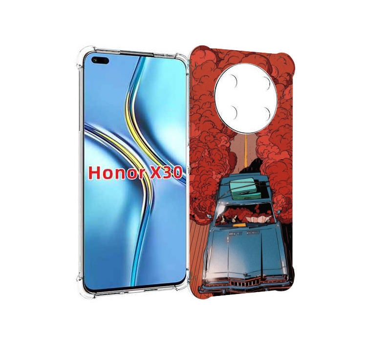 

Чехол MyPads машина мчится с дымком для Honor X30 / Magic4 Lite 5G, Прозрачный, Tocco