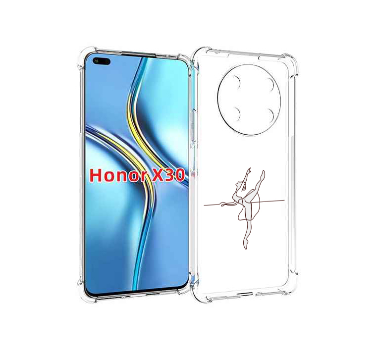 

Чехол MyPads маленькая-баллерина для Honor X30 / Magic4 Lite 5G, Прозрачный, Tocco