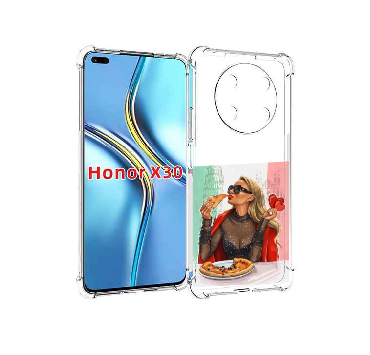 

Чехол MyPads любительница-пиццы женский для Honor X30 / Magic4 Lite 5G, Прозрачный, Tocco