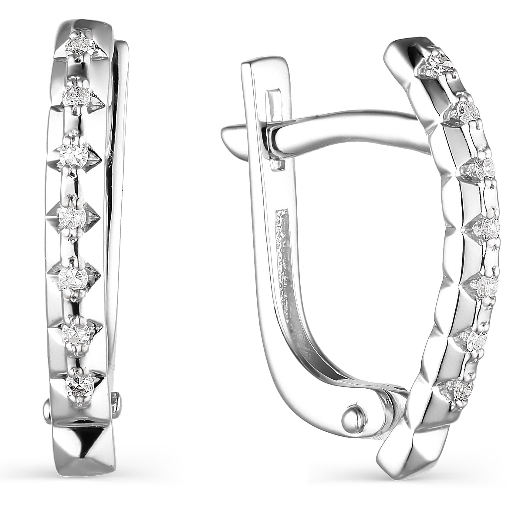 

Серьги женские из золота АЛЬКОР 23619-200, бриллиант, 23619-200