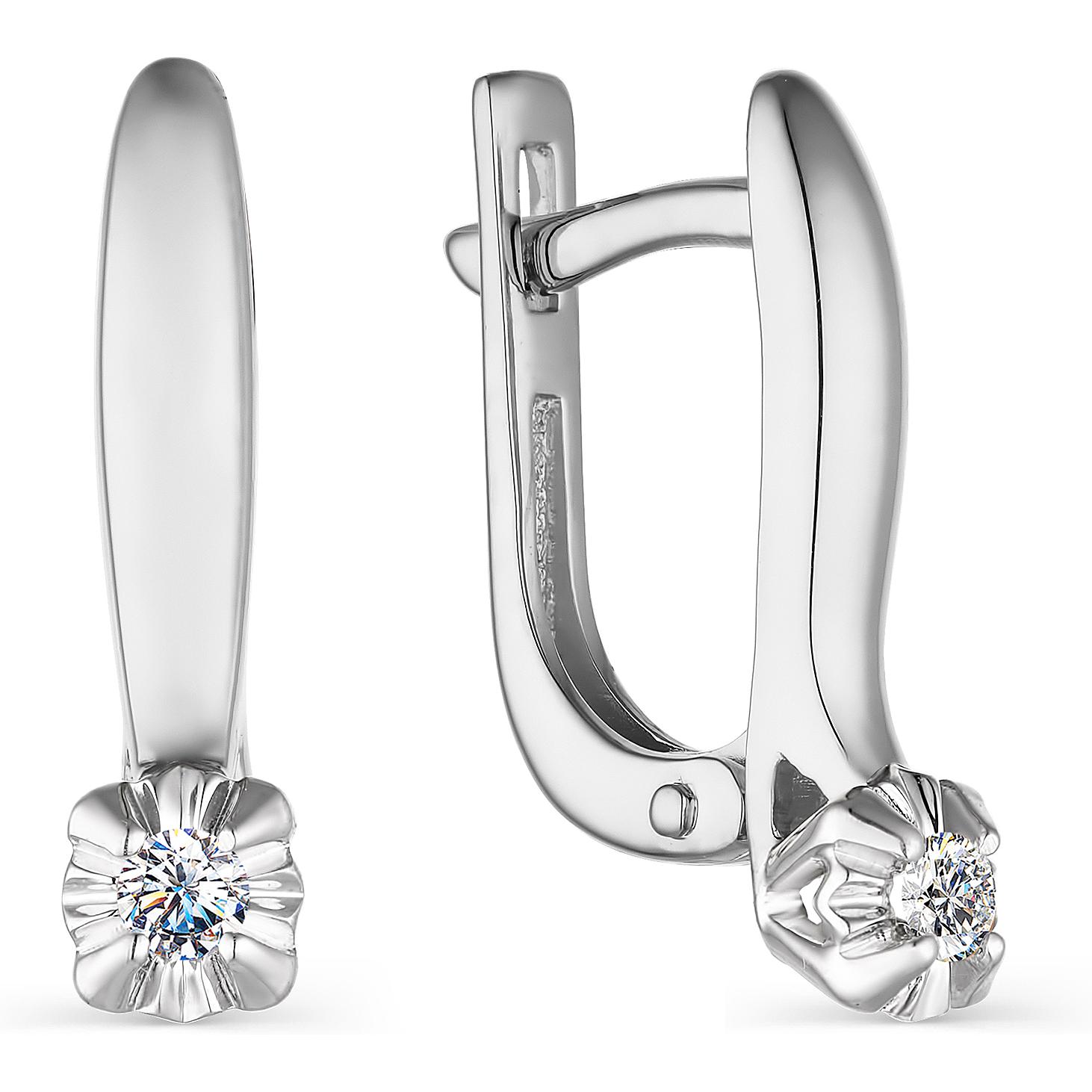 

Серьги женские из золота АЛЬКОР 23536-200, бриллиант, 23536-200