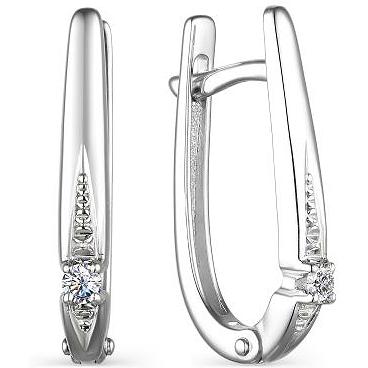 

Серьги женские из золота АЛЬКОР 23602-200, бриллиант, 23602-200