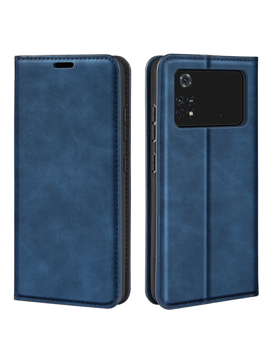 

Brodef Wish чехол книжка для Poco M4 Pro 4G синий