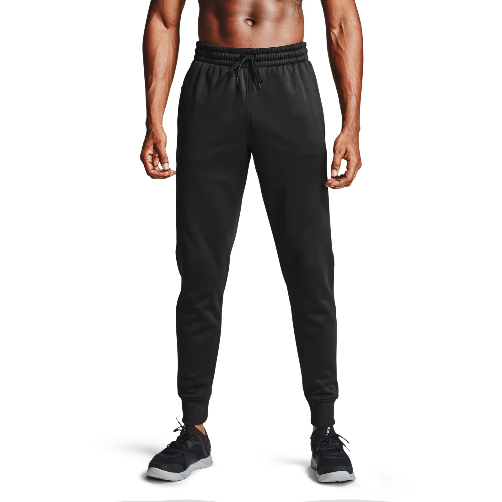 фото Спортивные брюки мужские under armour fleece jogger черные xl